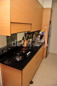 Dapur minimalis di rumah Fendy.