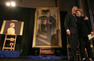 Bayang-bayang Skandal Monica Lewinsky di Lukisan Foto Bill Clinton