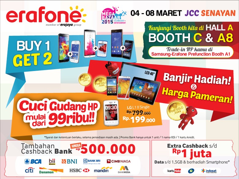 Erafone Menggebrak MBC 2015 dengan Harga Gadget Spektakuler! Erafone Menggebrak MBC 2015 dengan Harga Gadget Spektakuler!