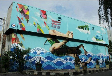 Tangerang Street Art Festival Percantik Dinding Kota Tangerang
