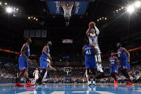 Westbrook Cetak Poin Tertinggi dalam Kariernya, Thunder Atasi Sixers