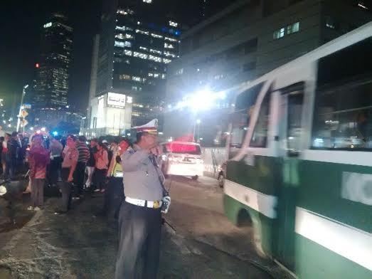 Gedung di Sekitar Wisma Kosgoro yang Terbakar Masih Aman