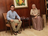 Oki dan Rio saat ditemui di Menara Bank Mega, Jl Kapten Tendean, Jakarta Selatan, Selasa (10/3/2015). Pool/Gus Mun/detikFoto.