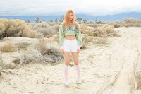 Joy tampil dengan rambut merah kecoklatan yang terang. (SMTOWN)