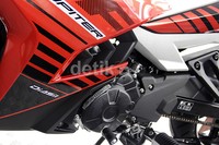 Motor ini menggunakan mesin baru berkapasitas 150cc Fuel Injection, liquid cooled, 4 Stroke, SOHC, single cylinder, 4 Valve, compact radiator, diasil cylinder, forged piston.
