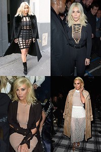 Gaya vulgar Kim Kardashian di Paris, Prancis. Getty Images.