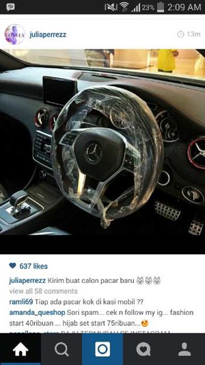 Jupe Berikan Mobil untuk Pacar Baru?