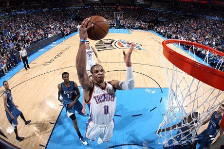 Westbrook Triple-Double Lagi, Thunder Bekuk Wolves