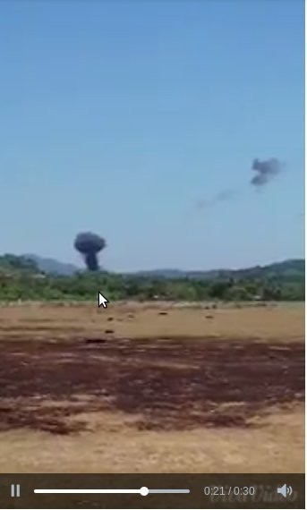 1 Rumah dan Mobil Ikut Terbakar Terkena Puing Pesawat Jupiter TNI AU