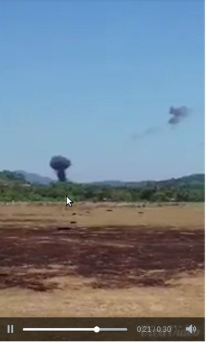 1 Rumah dan Mobil Ikut Terbakar Terkena Puing Pesawat Jupiter TNI AU