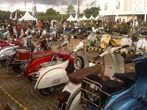 Ribuan Scooterist Sesaki Pondok Cabe