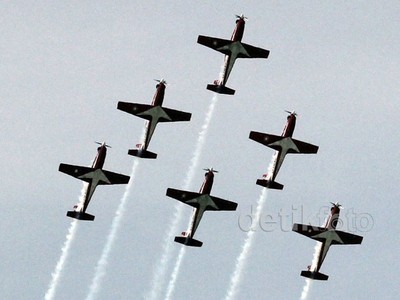 Manuver Maut The Jupiter Saat HUT ke-69 TNI, Ini Fotonya