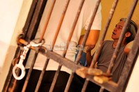 Fariz sebelum menjalani sidang. Pool/Noel/detikFoto.