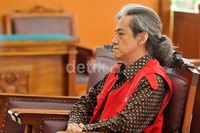 Di sidang keduanya ini, ia pun kembali menegaskan tak nyaman dengan penempatannya di LP Cipinang. Pool/Noel/detikFoto.