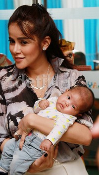 Aleena terlihat menggemaskan. Pool/Gus Mun/detikFoto.