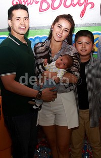 Aufar, Olla, Sean, dan Aleena saat ditemui di kawasan Kemang, Jakarta Selatan baru-baru ini. Pool/Gus Mun/detikFoto.