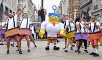 'The SpongeBob Movie: Sponge Out Of Water' dijadwalkan rilis di bioskop Indonesia minggu ini. (Tim P. Whitby/Getty Images for Paramount Pictures UK)     