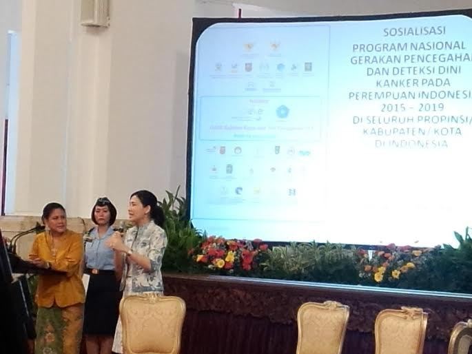 Iriana dan Veronica Tan Kompak di Istana Sosialisasikan Program Cegah Kanker