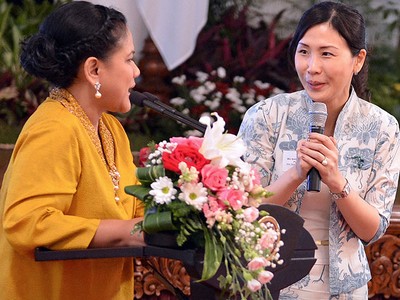 Iriana dan Veronica Tan Sosialisasikan Program Cegah Kanker