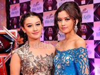 Cantiknya kakak-beradik, Kimberly dan Natasha! Pool/Noel/detikFoto.