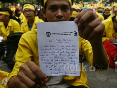 Mahasiswa UI Kirim Surat untuk Jokowi
