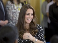 Cantiknya Kate Middleton jelang melahirkan. Alex Lentati/Pool/Getty Images/detikFoto.