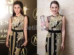 Siapa Lebih Cantik dengan Dress Ivan Gunawan ini, Cynthia Ramlan atau Julie Estelle?