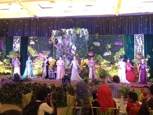 Pelaminan Flora Nusantara di Wedding Art Festival akan Dapat Rekor MURI