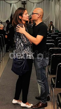 Aline menikah dengan putra Rima dan Frans, Aditya Tumbuan pada 2003 dan bercerai pada 30 Desember 2008. Pool/Noel/detikFoto.