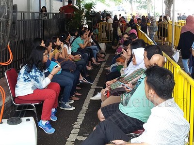 Suasana Penukaran Tiket One Direction Hari Ketiga