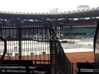 Persiapan panggung konser One Direction di Gelora Bung Karno, Senayan, Jakarta. M Iqbal Fazarullah Harahap/detikHOT.