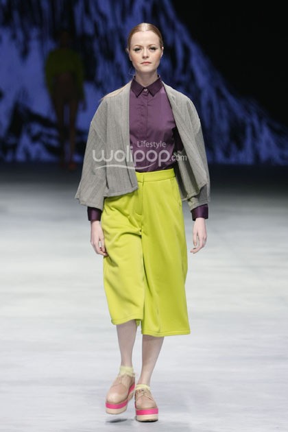 KLE by Kleting Titis Wigati Fall/Winter 2015. Lauriel Fearless. Indonesia Fashion Week 2015 at Jakarta Convention Center. Senayan. Jakarta. [Foto: Mohammad Abduh/Wolipop]