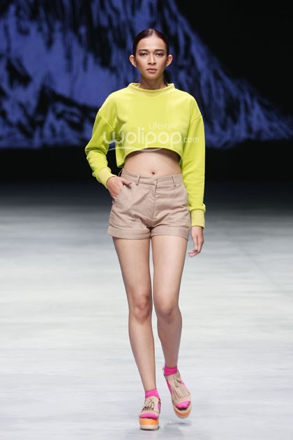 KLE by Kleting Titis Wigati Fall/Winter 2015. Lauriel Fearless. Indonesia Fashion Week 2015 at Jakarta Convention Center. Senayan. Jakarta. [Foto: Mohammad Abduh/Wolipop]