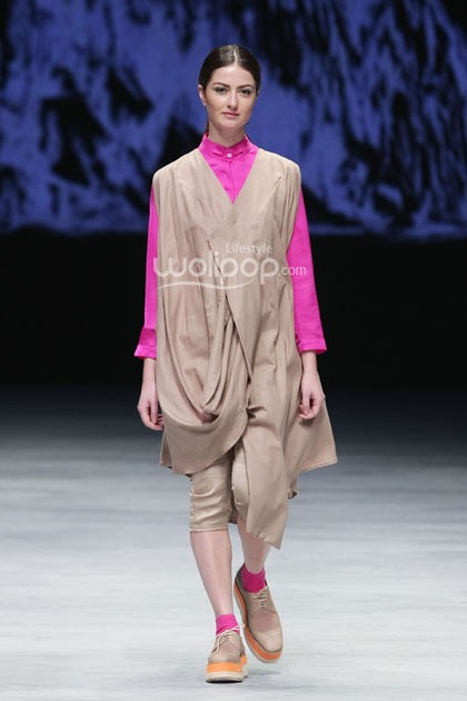 KLE by Kleting Titis Wigati Fall/Winter 2015. Lauriel Fearless. Indonesia Fashion Week 2015 at Jakarta Convention Center. Senayan. Jakarta. [Foto: Mohammad Abduh/Wolipop]