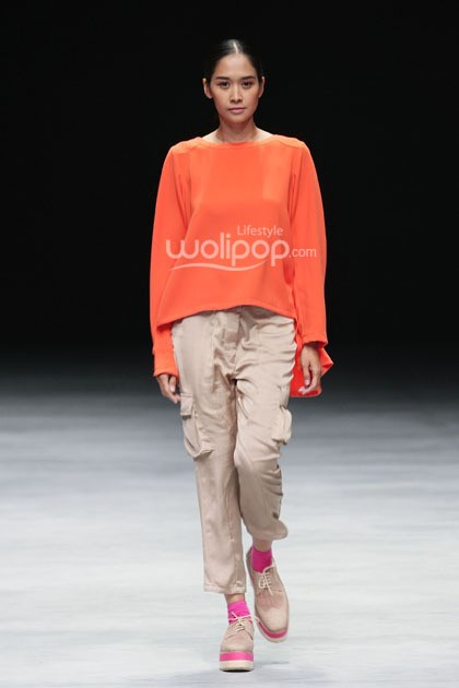 KLE by Kleting Titis Wigati Fall/Winter 2015. Lauriel Fearless. Indonesia Fashion Week 2015 at Jakarta Convention Center. Senayan. Jakarta. [Foto: Mohammad Abduh/Wolipop]