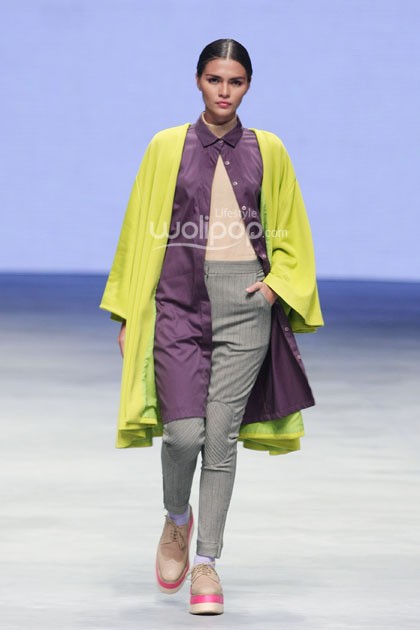 KLE by Kleting Titis Wigati Fall/Winter 2015. Lauriel Fearless. Indonesia Fashion Week 2015 at Jakarta Convention Center. Senayan. Jakarta. [Foto: Mohammad Abduh/Wolipop]