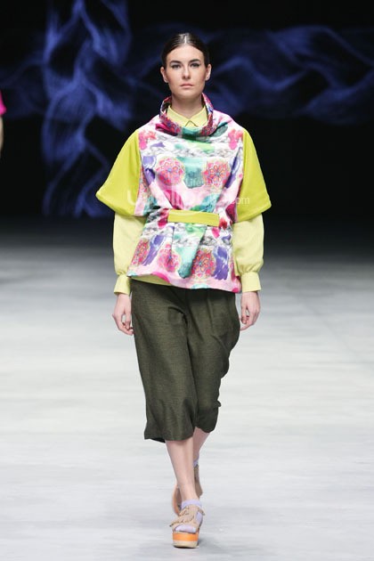 KLE by Kleting Titis Wigati Fall/Winter 2015. Lauriel Fearless. Indonesia Fashion Week 2015 at Jakarta Convention Center. Senayan. Jakarta. [Foto: Mohammad Abduh/Wolipop]