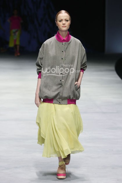 KLE by Kleting Titis Wigati Fall/Winter 2015. Lauriel Fearless. Indonesia Fashion Week 2015 at Jakarta Convention Center. Senayan. Jakarta. [Foto: Mohammad Abduh/Wolipop]