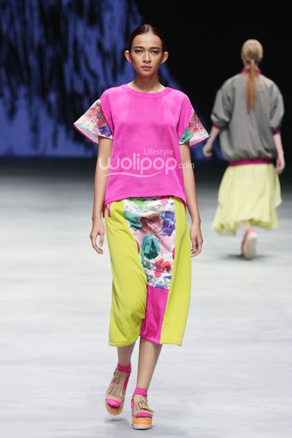 KLE by Kleting Titis Wigati Fall/Winter 2015. Lauriel Fearless. Indonesia Fashion Week 2015 at Jakarta Convention Center. Senayan. Jakarta. [Foto: Mohammad Abduh/Wolipop]