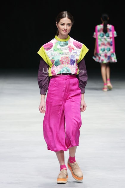 KLE by Kleting Titis Wigati Fall/Winter 2015. Lauriel Fearless. Indonesia Fashion Week 2015 at Jakarta Convention Center. Senayan. Jakarta. [Foto: Mohammad Abduh/Wolipop]