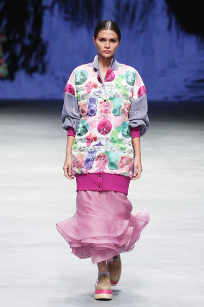 KLE by Kleting Titis Wigati Fall/Winter 2015. Lauriel Fearless. Indonesia Fashion Week 2015 at Jakarta Convention Center. Senayan. Jakarta. [Foto: Mohammad Abduh/Wolipop]