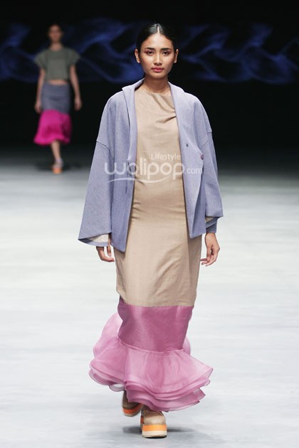 KLE by Kleting Titis Wigati Fall/Winter 2015. Lauriel Fearless. Indonesia Fashion Week 2015 at Jakarta Convention Center. Senayan. Jakarta. [Foto: Mohammad Abduh/Wolipop]