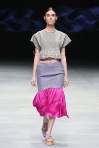KLE by Kleting Titis Wigati Fall/Winter 2015. Lauriel Fearless. Indonesia Fashion Week 2015 at Jakarta Convention Center. Senayan. Jakarta. [Foto: Mohammad Abduh/Wolipop]