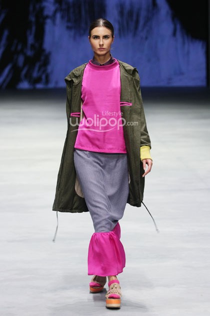 KLE by Kleting Titis Wigati Fall/Winter 2015. Lauriel Fearless. Indonesia Fashion Week 2015 at Jakarta Convention Center. Senayan. Jakarta. [Foto: Mohammad Abduh/Wolipop]
