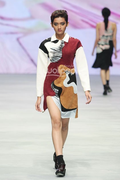 Rinda Salmun Elevation. Lauriel Fearless. Indonesia Fashion Week 2015 at Jakarta Convention Center. Senayan. Jakarta. [Foto: Mohammad Abduh/Wolipop]