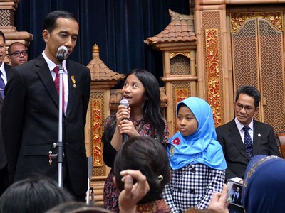 Jokowi Kunjungi Sekolah RI di Tokyo