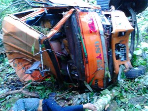 Truk Masuk Jurang di Simalungun, Sopir Tewas