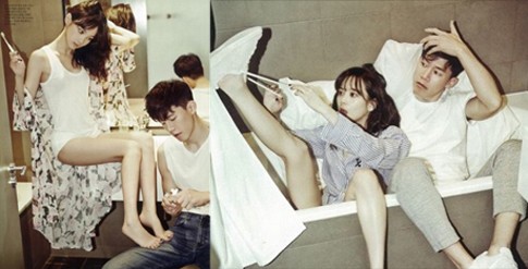 Kim Moo Yeol dan Yoon Seung Ah Pose di Kamar Mandi Jelang Pernikahan