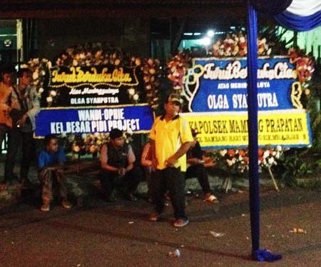 Suasana Rumah Duka Olga Syahputra