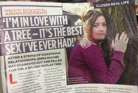 Ya Ampun! Wanita Ini Bercinta dan Berencana Akan Menikah dengan Pohon